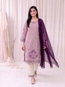 Mauve Serenity Embroidered 2-Piece Stitched Lawn Suit